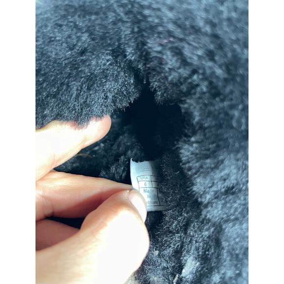 UGG Platform Slip on Slipper Mules Black Disquette Chopd Womens 6 - Picture 8 of 8